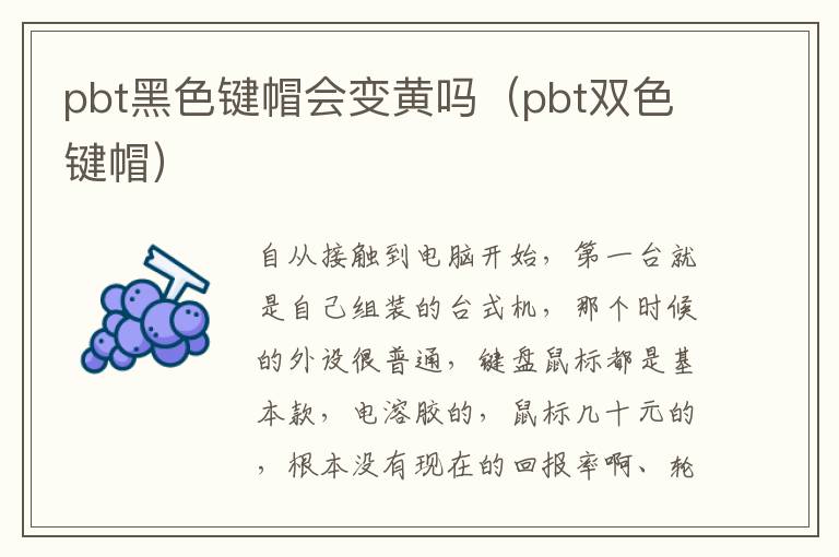 pbt黑色键帽会变黄吗（pbt双色键帽）